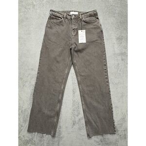 Zara Jeans Mens Measured 31x27 Straight Fit Gray Denim Pants Classic Five Pocket